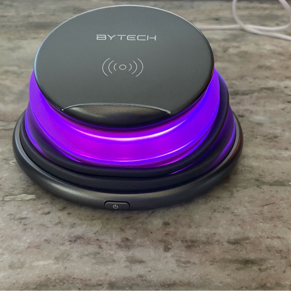 Bytech Pop Up Wireless Charging Pad with Color Changing Lights - Picture 8 of 12